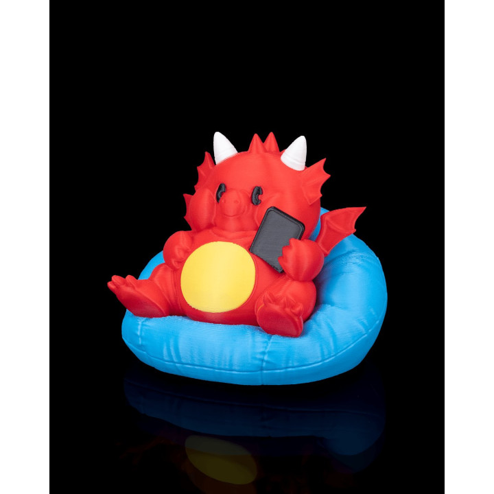 Dragon Chubby Paresseux – Figurine Décorative Multicolore