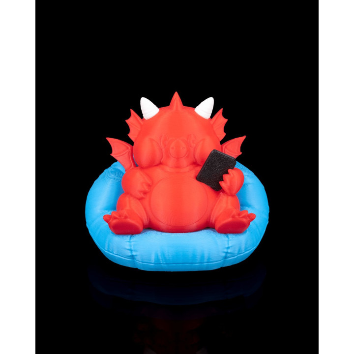 Dragon Chubby Paresseux – Figurine Décorative Multicolore