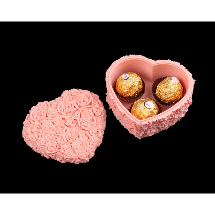 Boîte Cœur En Pétales De Roses – Coffret Cadeau Romantique