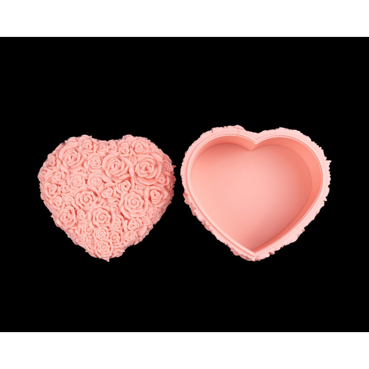 Boîte Cœur En Pétales De Roses – Coffret Cadeau Romantique