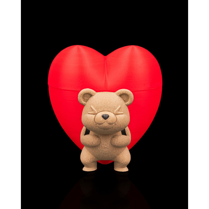 Ours Porte-Cœur – Boîte Surprise Coeur Rouge Avec Ourson