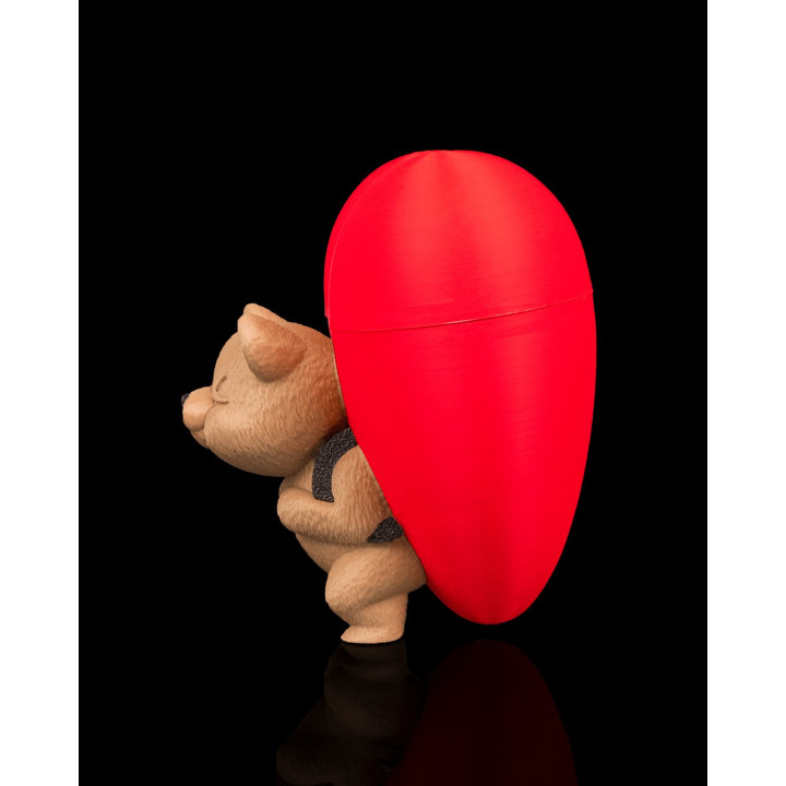 Ours Porte-Cœur – Boîte Surprise Coeur Rouge Avec Ourson