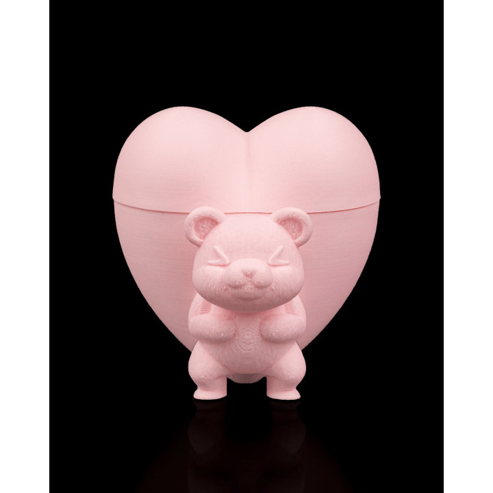 Ours Porte-Cœur – Boîte Surprise Coeur Rouge Avec Ourson