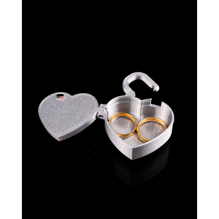 Coffret Cadenas Cœur – Boîte Secrète À Clapet Pour Bijoux & Petits Trésors