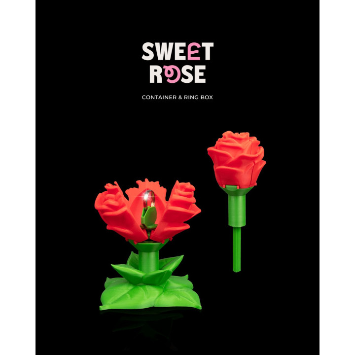 Sweet Rose – Écrin À Bague & Boîte Surprise En Forme De Rose