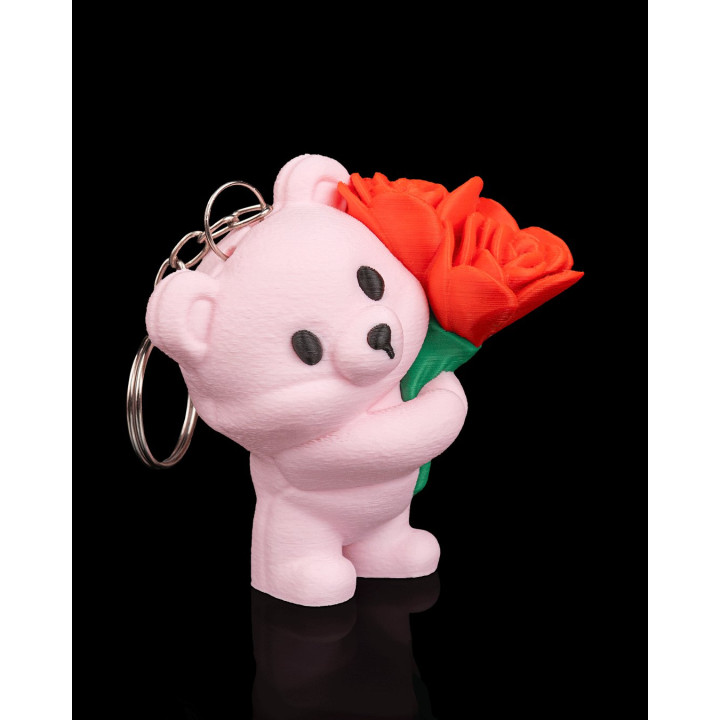 Bloom Bear – Ourson Bouquet De Roses | Figurine & Porte-Clés