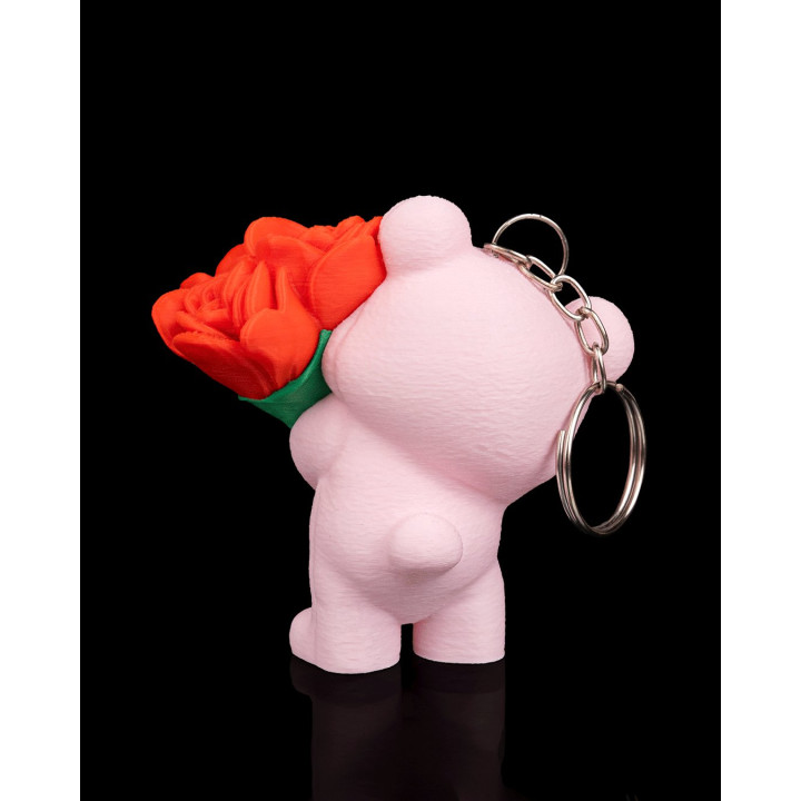 Bloom Bear – Ourson Bouquet De Roses | Figurine & Porte-Clés