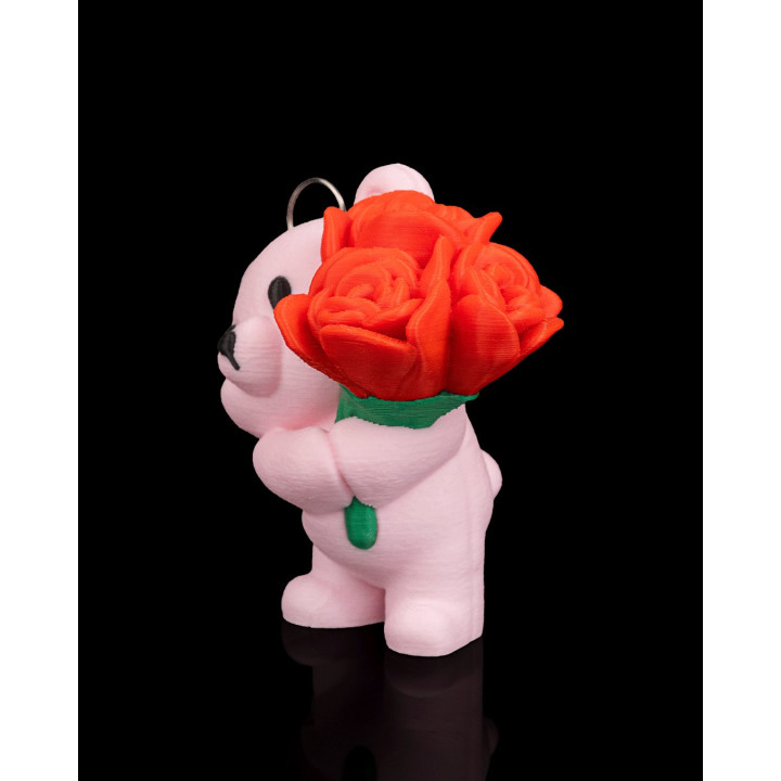 Bloom Bear – Ourson Bouquet De Roses | Figurine & Porte-Clés
