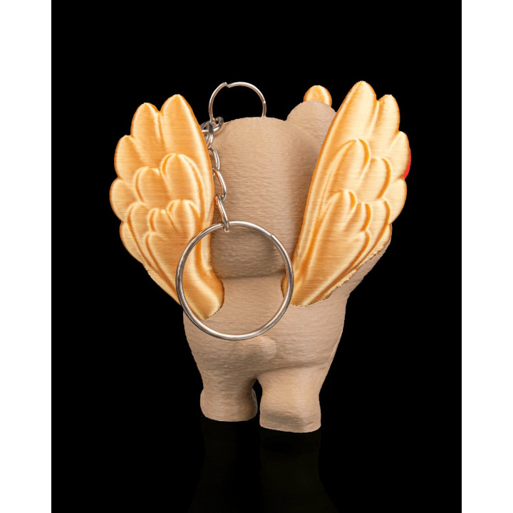 Cupid Cub – Ourson Cupidon Avec Flèche D'Amour & Alphabet Porte-Clés