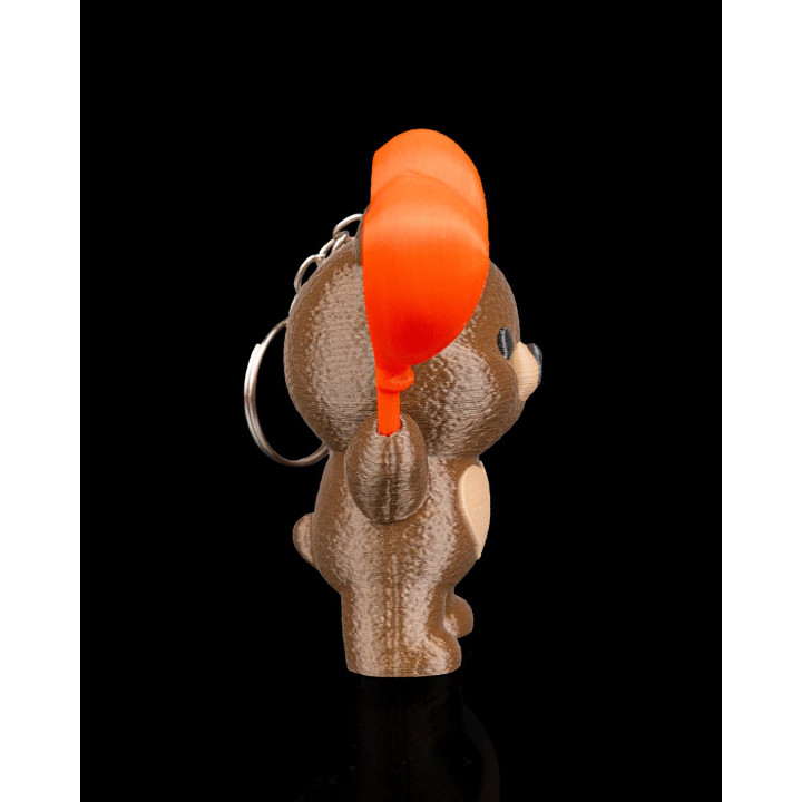 Ours Câlin Ballon Cœur – Figurine & Porte-Clés "Heart Up Bear"