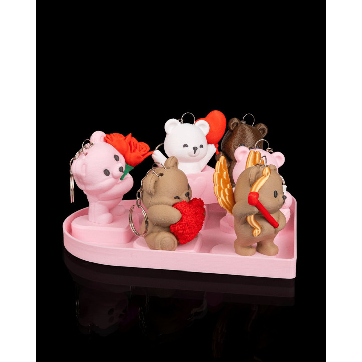 Présentoir Cœur – Support Figurines & Charms En Forme De Cœur