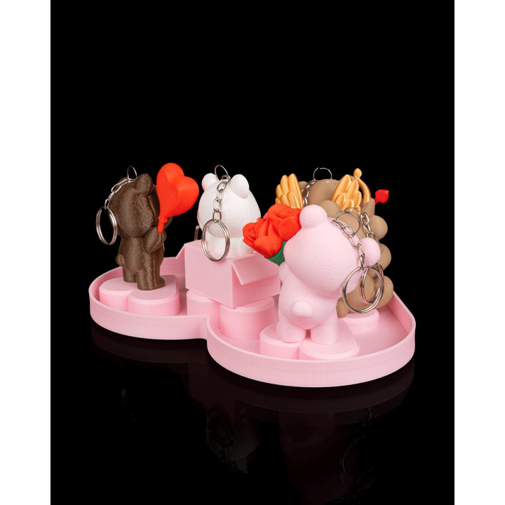 Présentoir Cœur – Support Figurines & Charms En Forme De Cœur