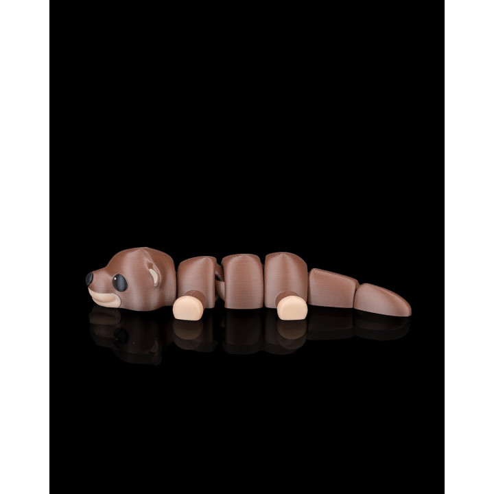Loutre Cozy Articulée – Figurine Décorative & Porte-Clés