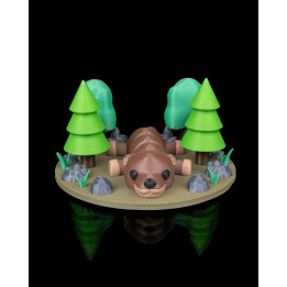 Loutre Cozy Articulée – Figurine Décorative & Porte-Clés
