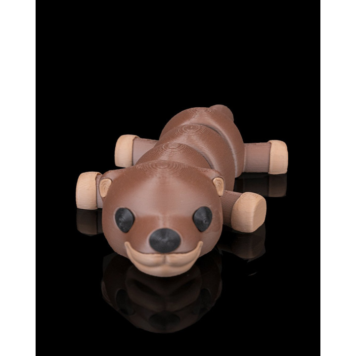 Loutre Cozy Articulée – Figurine Décorative & Porte-Clés