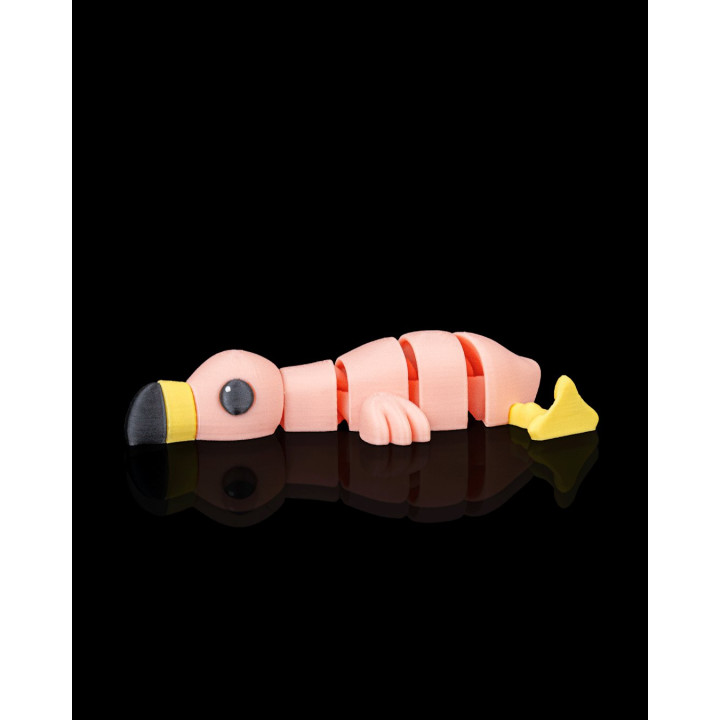 Flamant Rose Allongé – Figurine Articulée Humour & Déco