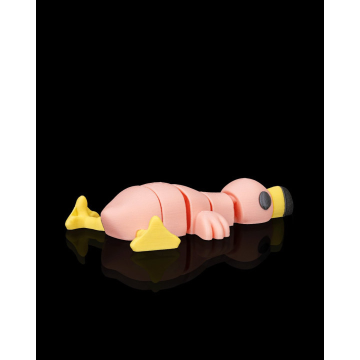 Flamant Rose Allongé – Figurine Articulée Humour & Déco