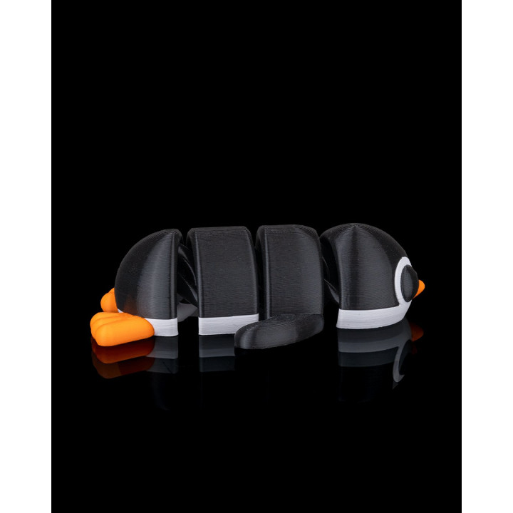 Pingouin Chill Articulé – Figurine & Porte-Clés Trop Mignon