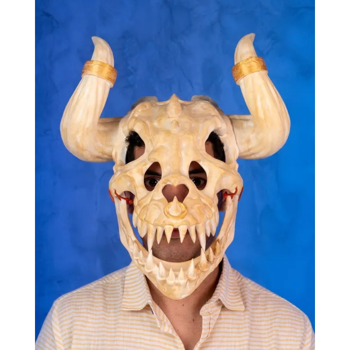 Masque Crâne Démon Cornu Cosplay – Made in Occitanie
