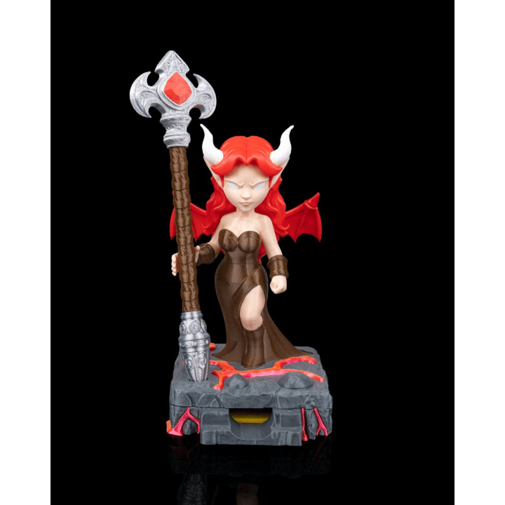 Desk Temptation – Organisateur De Bureau Démon Fantasy | Porte-Stylo & Post-It