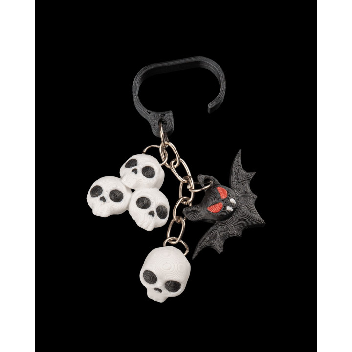 Straw Topper & Charm Squelette – Déco Gothique Pour Gourde