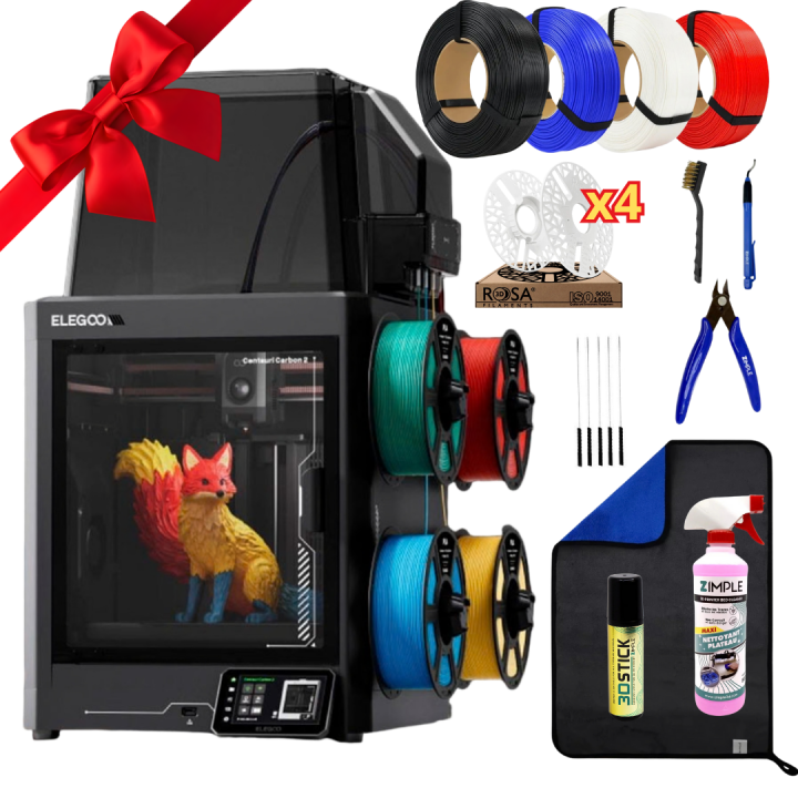 Elegoo - Mega Pack Centauri Carbon 2 Combo - Imprimante 3D avec Multic