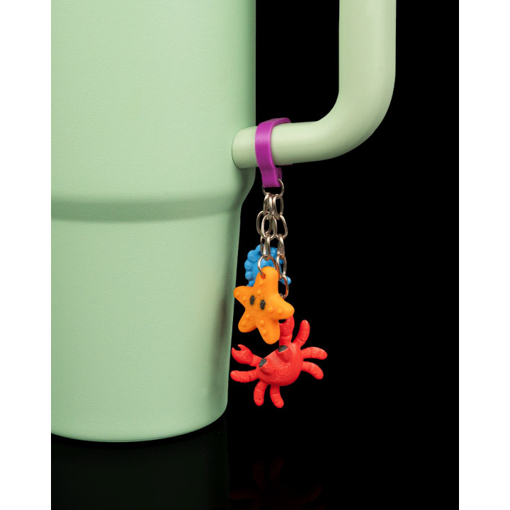 Deep Sips – Topper De Paille Pieuvre & Charms Marins