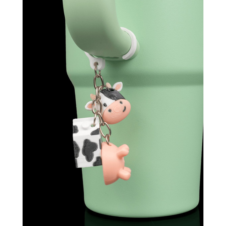 Udderly Thirsty – Embout De Paille Vache & Charm Rigolo
