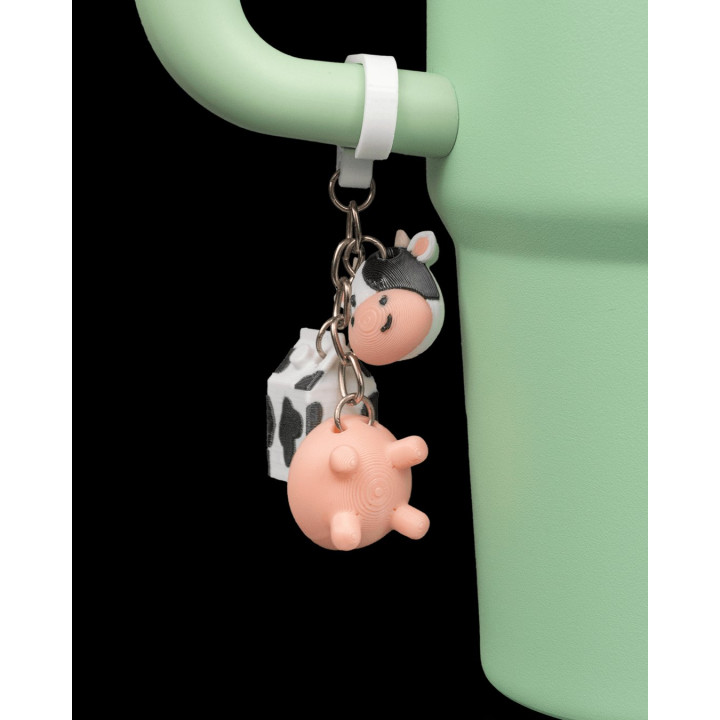 Udderly Thirsty – Embout De Paille Vache & Charm Rigolo