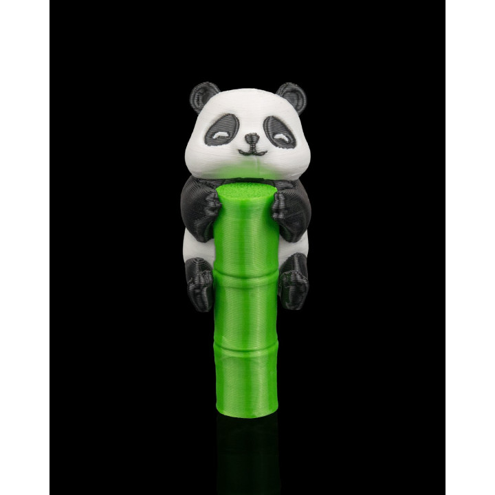 Embout De Paille Panda & Charm Bambou – Déco Gourde Kawaii