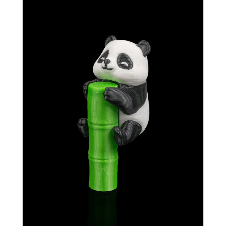 Embout De Paille Panda & Charm Bambou – Déco Gourde Kawaii