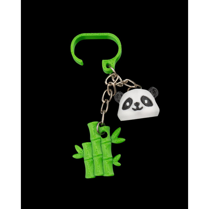 Embout De Paille Panda & Charm Bambou – Déco Gourde Kawaii