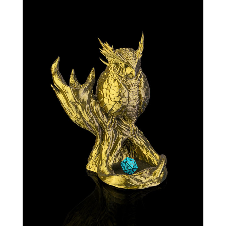 Tour À Dés Hibou De L'Augure – Lanceur De Dés Fantasy Made In Occitanie