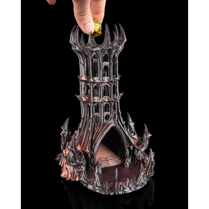 Tour À Dés Obsidian Citadel – Forteresse Gothique Pour Jeux De Rôle