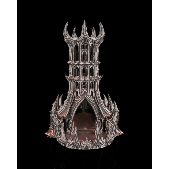Tour À Dés Obsidian Citadel – Forteresse Gothique Pour Jeux De Rôle