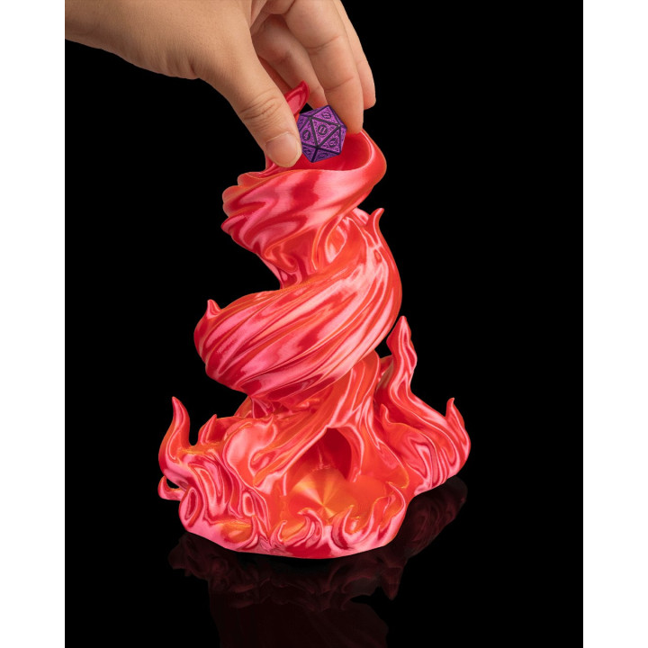 Tour À Dés Burning Roll – Spirale De Feu Pour Jeux De Rôle