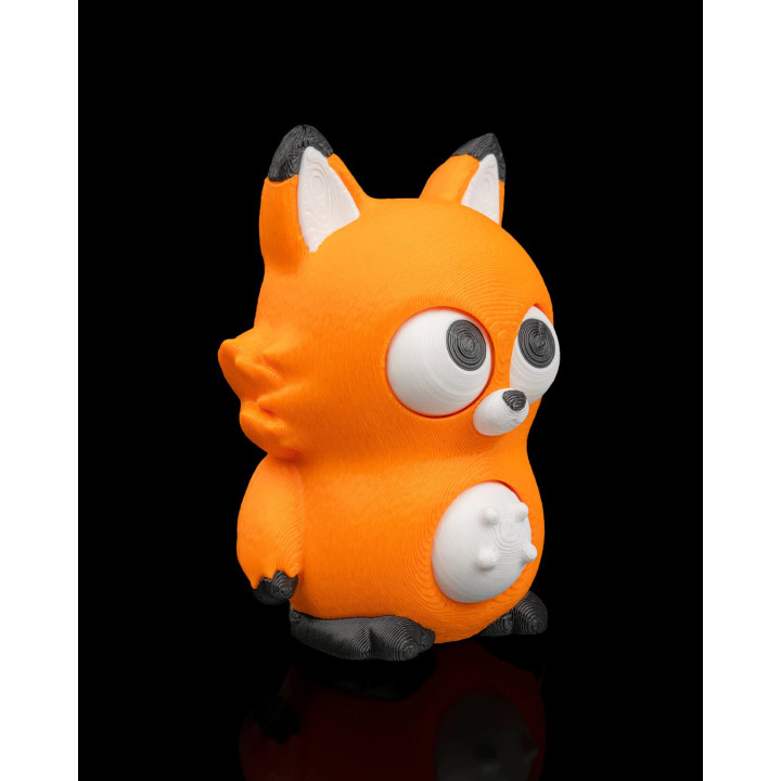 Tummy Trickster – Le Renard Espiègle Aux Yeux Mobiles | Porte-Clés Figurine