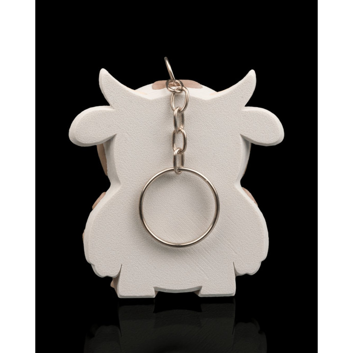 Moo-Ving Belly – Porte-Clés Vache Interactive Aux Yeux Mobiles