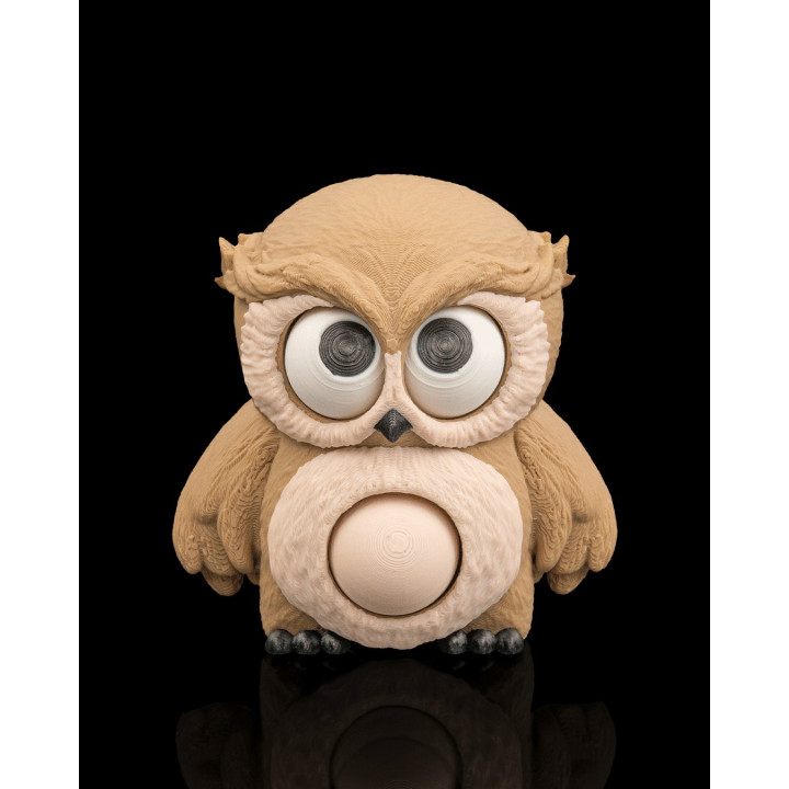 Whoo'S There ? – Porte-Clés Chouette Aux Yeux Mobiles