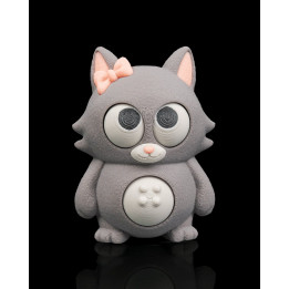 Tummy Purrs – Porte-Clés Chat Ventru Aux Yeux Mobiles