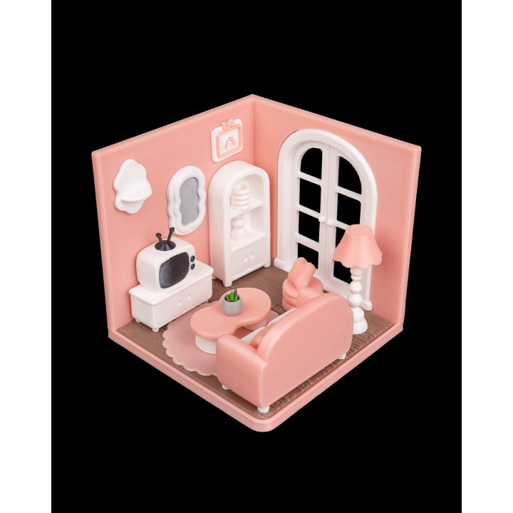 Salon Miniature Tiny Living Room – Décoration Maison De Poupée