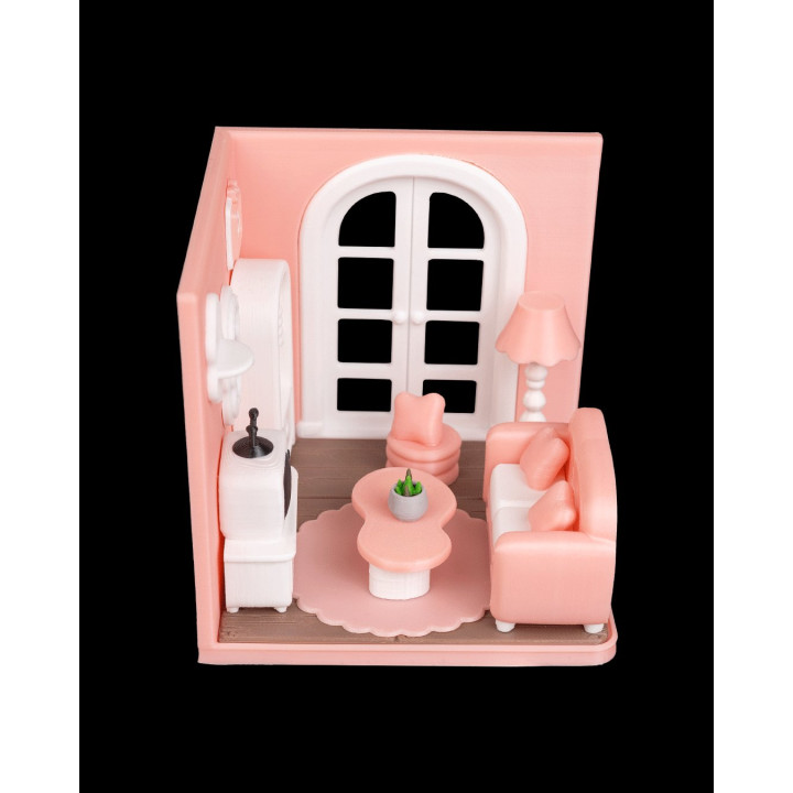 Salon Miniature Tiny Living Room – Décoration Maison De Poupée