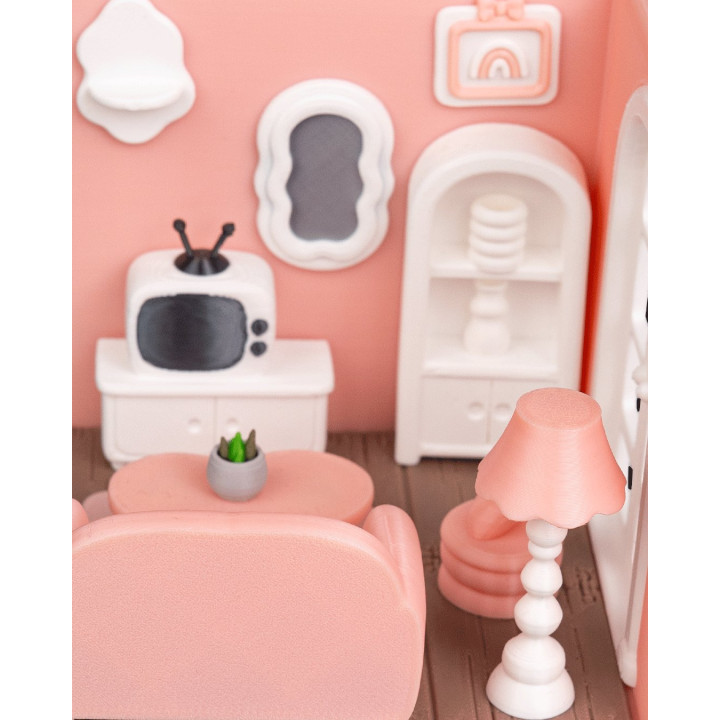 Salon Miniature Tiny Living Room – Décoration Maison De Poupée