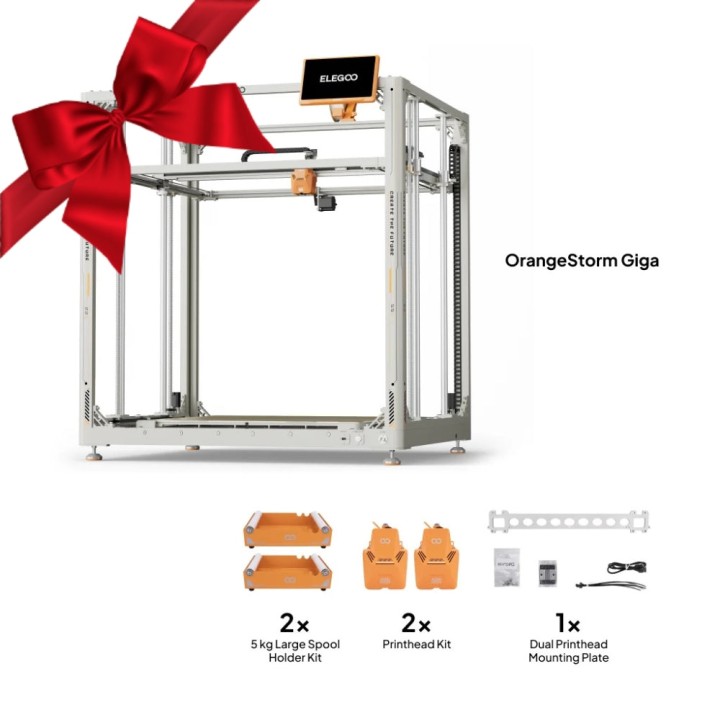 Pack Elegoo - OrangeStorm Giga avec Imprimante à Double Tête d'Impress