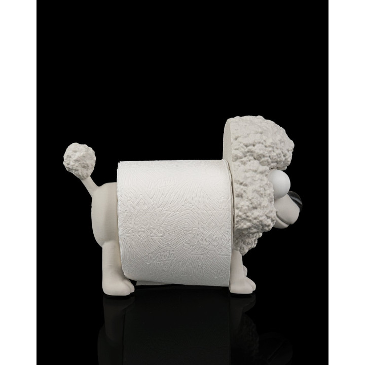 Poopoodle – Porte-Papier Toilette Caniche Rigolo