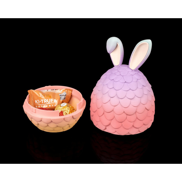 Scaly Surprise – Œuf Conteneur Écailles & Oreilles De Lapin