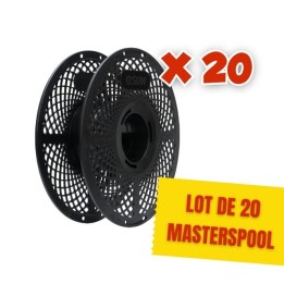 eSun - Lot de 20 eSpool+ 2.0 Noire - MasterSpool Bobine Réutilisable (
