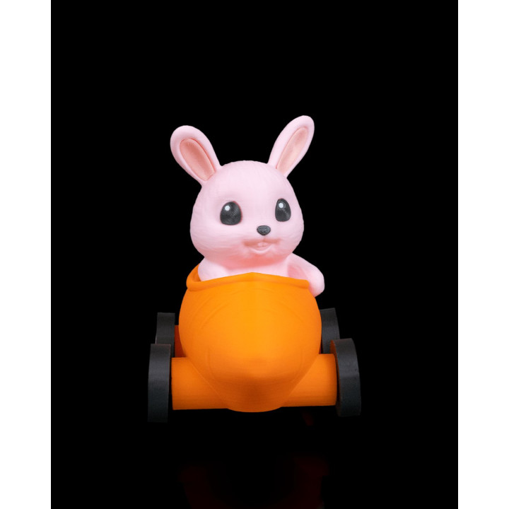 Train De Pâques – Lapin Sur Carotte & Wagons Œufs