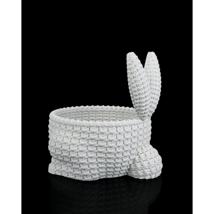 Corbeille Lapin Style Crochet – Bunny Bowl Décorative
