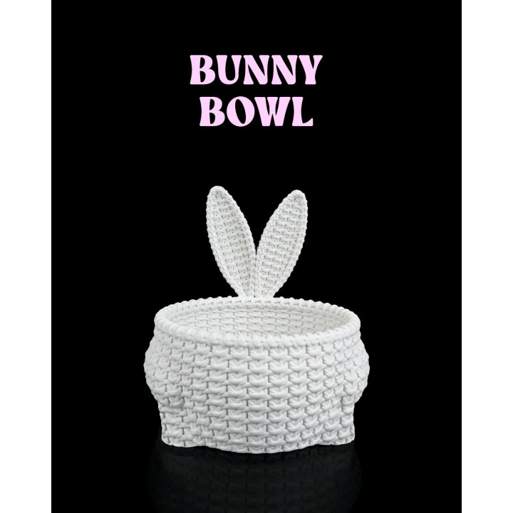 Corbeille Lapin Style Crochet – Bunny Bowl Décorative